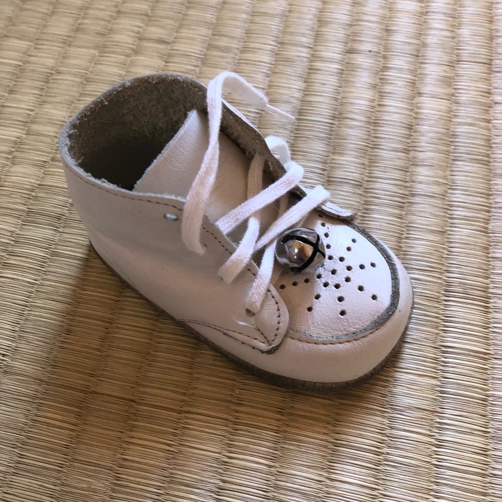 Vintage White Infant Shoes